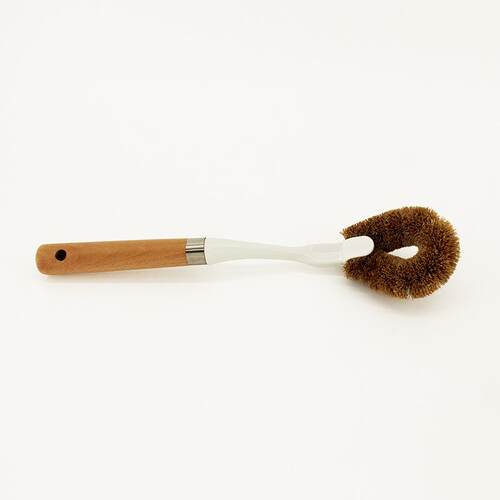 Long-handled Beech Wood Pot Scrubber, Kitchen Hanging Coconu