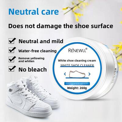 Special cleaning cream for shoe washing and oxidation remova