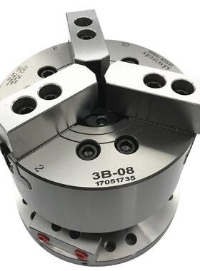 台湾三川立式卡盘中空三爪液卡压盘钢油体压夹头二爪/三56801寸钻