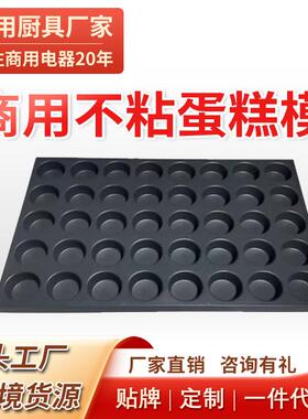 商用脆皮无水蛋糕烘焙模具40连圆烤箱蒸车烤盘不沾模具60*40