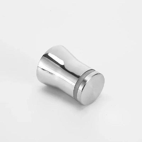 1个不锈钢玻璃门单孔把手浴室