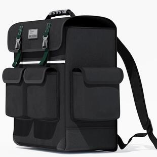 虎榜双肩工具包结实耐用背包电工专用多功能维修袋帆布收纳便携式