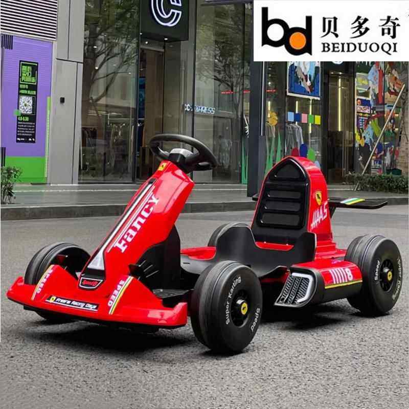 新款儿童具卡车漂移童车电动车玩四轮汽车男女小孩网红丁车充电可