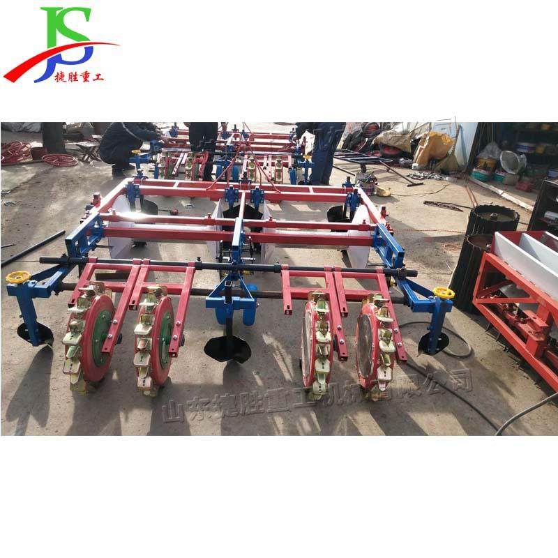 四行平土铺膜打播孔种一体机 农铺用起镇压施857肥铺滴灌带垄膜机