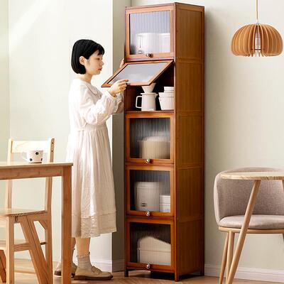 5YA1料夹缝厨房子F77M5MJ8物架多功能多层收置纳架碗碟落地调品家