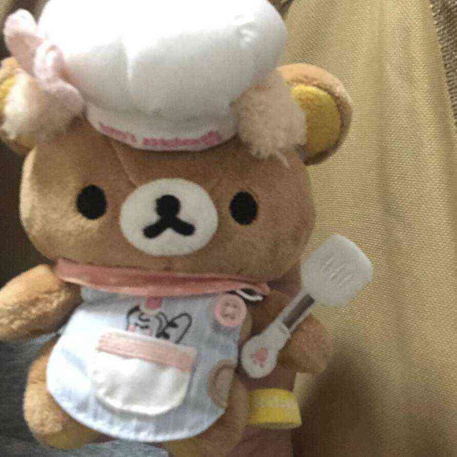 ss 轻松熊   10cm可爱生日礼物厨房棉花娃娃娃衣玩偶挂件挂饰