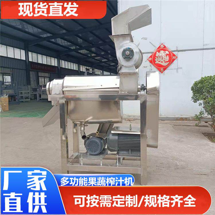 大型南瓜紫薯打浆机商用枇杷杨梅去核打浆机工业螺旋破碎榨汁机