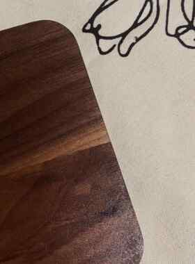 高档示珠木质首饰盘托盘胡桃木珍项链戒指陈珠列展盘展示架拍宝摄