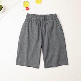 儿童深灰色小学生校服短裤藏青色男童女童深蓝色纯白色五分裤校裤