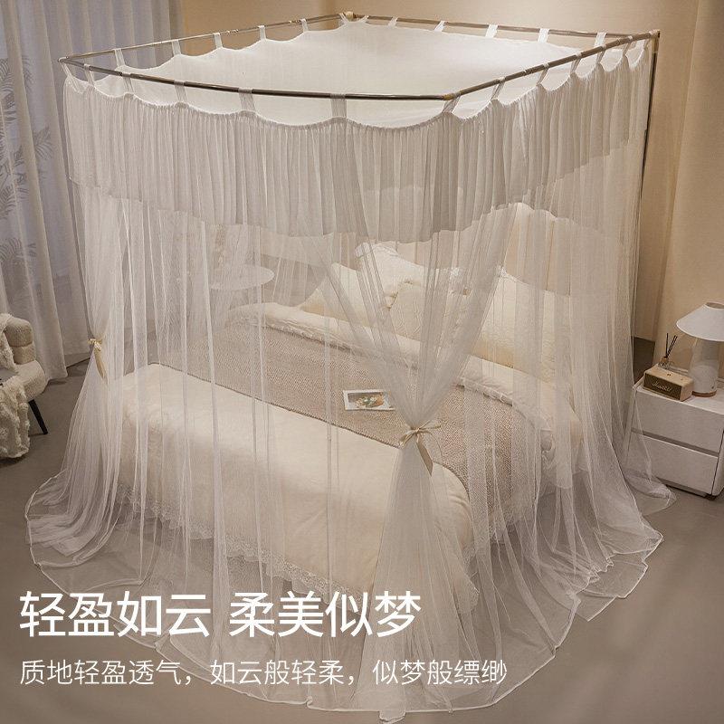 新型U缩蚊帐家伸高用卧室2025新款ZWADSYSS免安型装级落地纹账1米