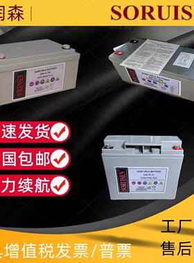 索润森SAL12-100免维护蓄电池12V100AH17AH24AH38AH65A150AH200AH