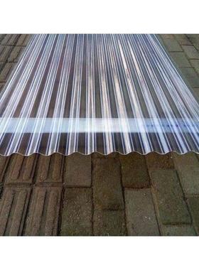 2.0毫米厚PC采光板透明瓦亮瓦树脂玻璃纤维瓦雨棚阳台波浪850