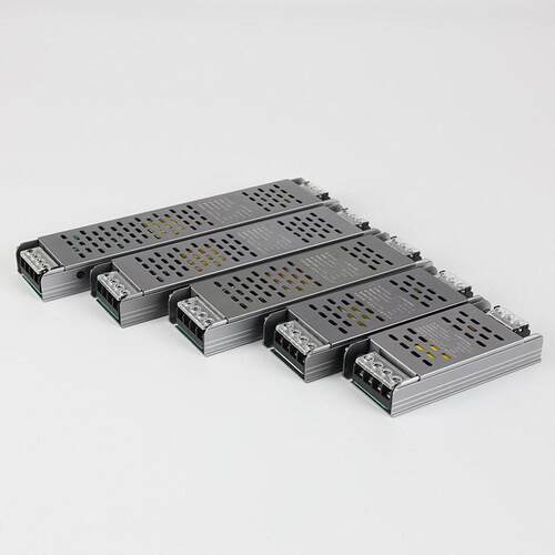 LED低压灯带电源12v24v灯箱广告长条静音变压器线形灯防反接设计
