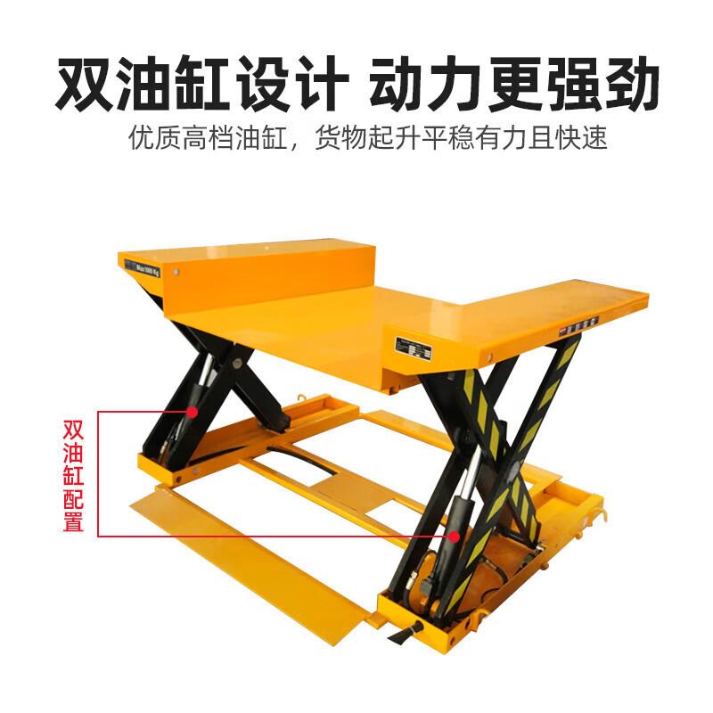 天昂凹型升降平台免挖坑托盘升降台上料机U型E型卸货神器