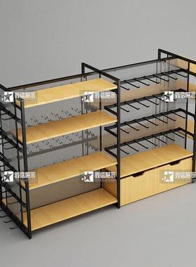 制做钢木质示架商场MTJ超市堆头架五金面货价架均花展车地堆双货