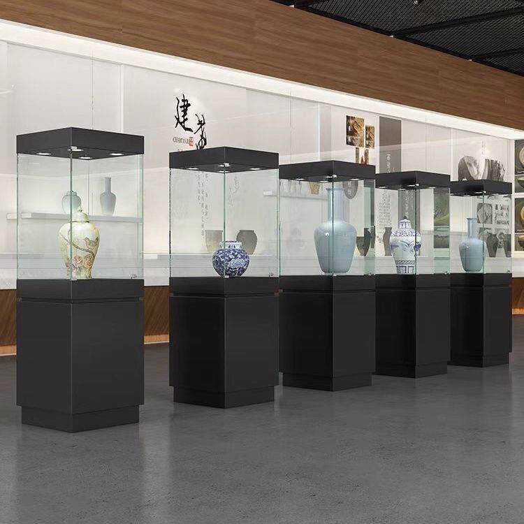 博物馆展示柜瓷器文物古董珠宝首饰玻璃展柜台公司样品产品展示架