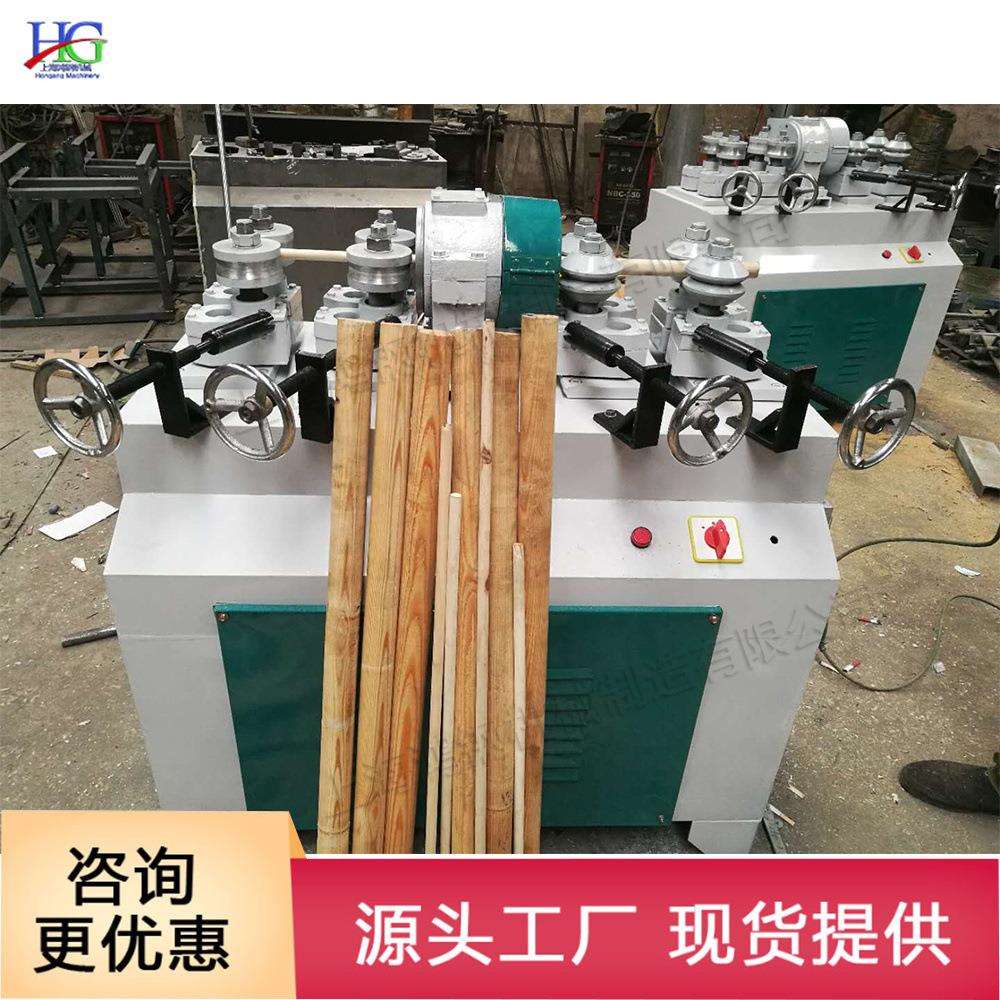 小型全自动木棒机 圆木棒木工旋头机 拖把杆十字镐工具木把成型机