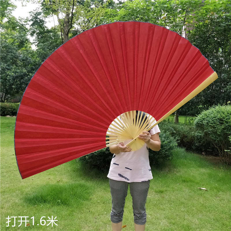 折纸扇diy空白绢布扇子大挂装饰工艺折扇COS签名道具扇舞台扇批发
