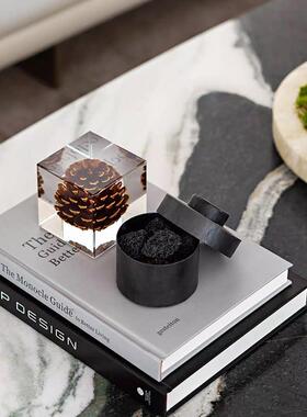 装饰书简约现代外文真书样板房书柜书架装饰陈列书房装饰真书摆件