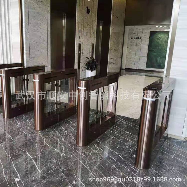 武汉温泉会所高端摆闸防撞闸机票务系统通道闸扫码检票人行通道闸