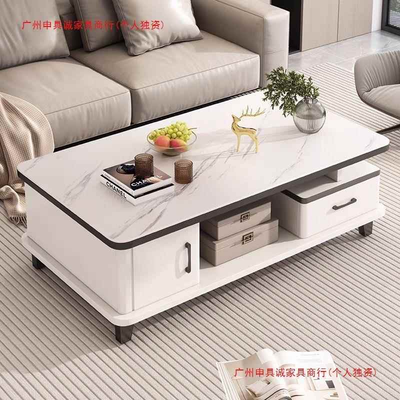 2024新款钢化玻璃茶桌茶几客厅家用小户型简约现代沙发边几小茶台