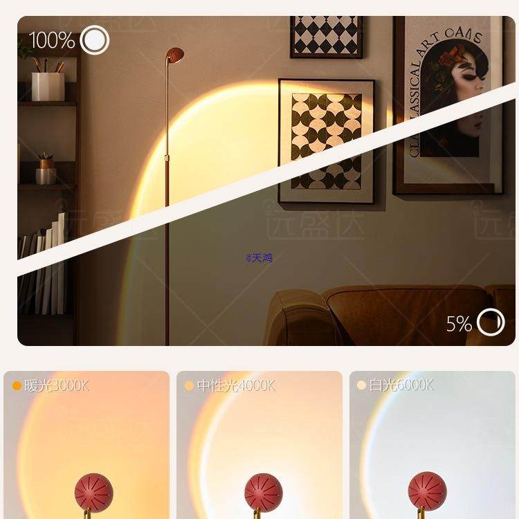 远盛达小红帽落地灯客厅沙发台灯卧室装饰氛围灯轻奢时尚网红