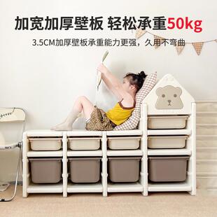 玩美儿童玩具收纳架收纳柜置宝物架储物熊柜宝玩架整理柜儿ZPD童