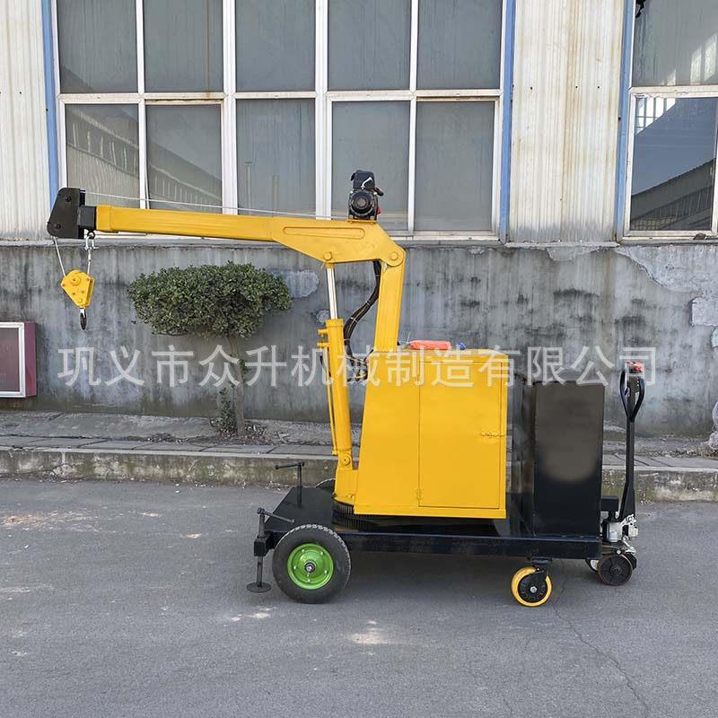 移动两吨吊机自动行走小起重机工厂仓库吊装液压吊机移动式吊车