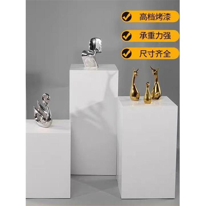 定制橱窗精品长方形烤漆展示台展柜会展展厅专用工艺品花卉网红台
