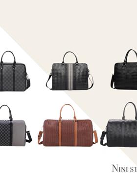 【男士衣帽间摆件】样板间男士商务包袋旅行包电脑公文包软装摆件