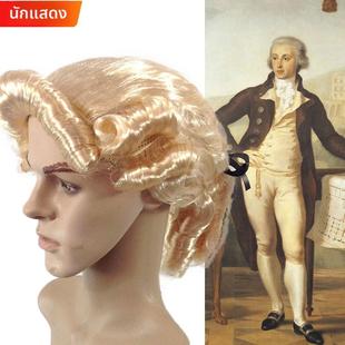 舞台演出表演宫廷假发法官律师头套假发男女成人儿童表演道具假发