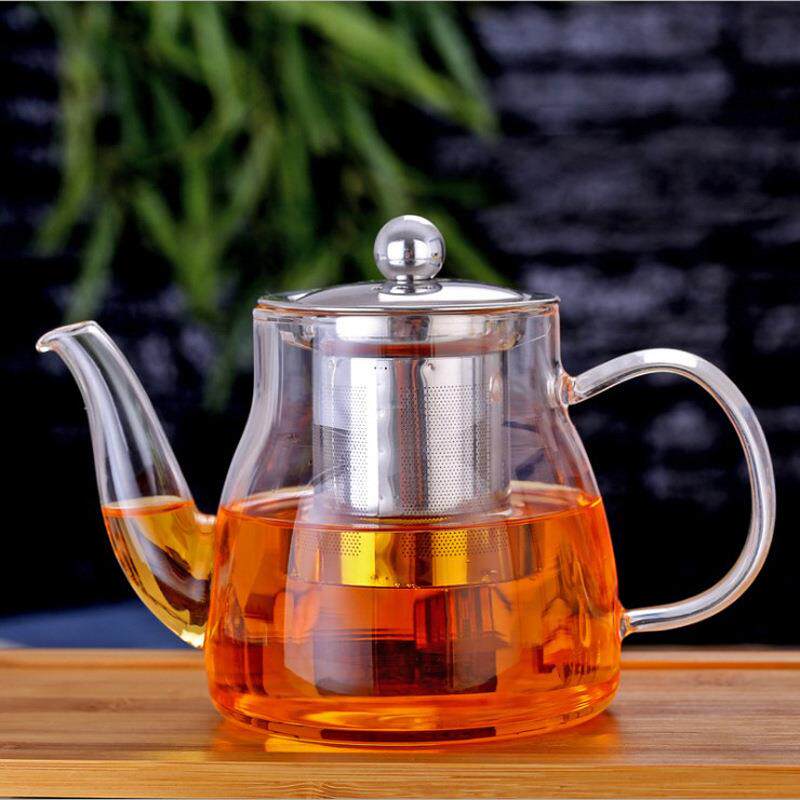 高硼硅玻璃花茶壶功夫红茶具不锈钢过滤泡茶杯钢漏茶壶冲茶器
