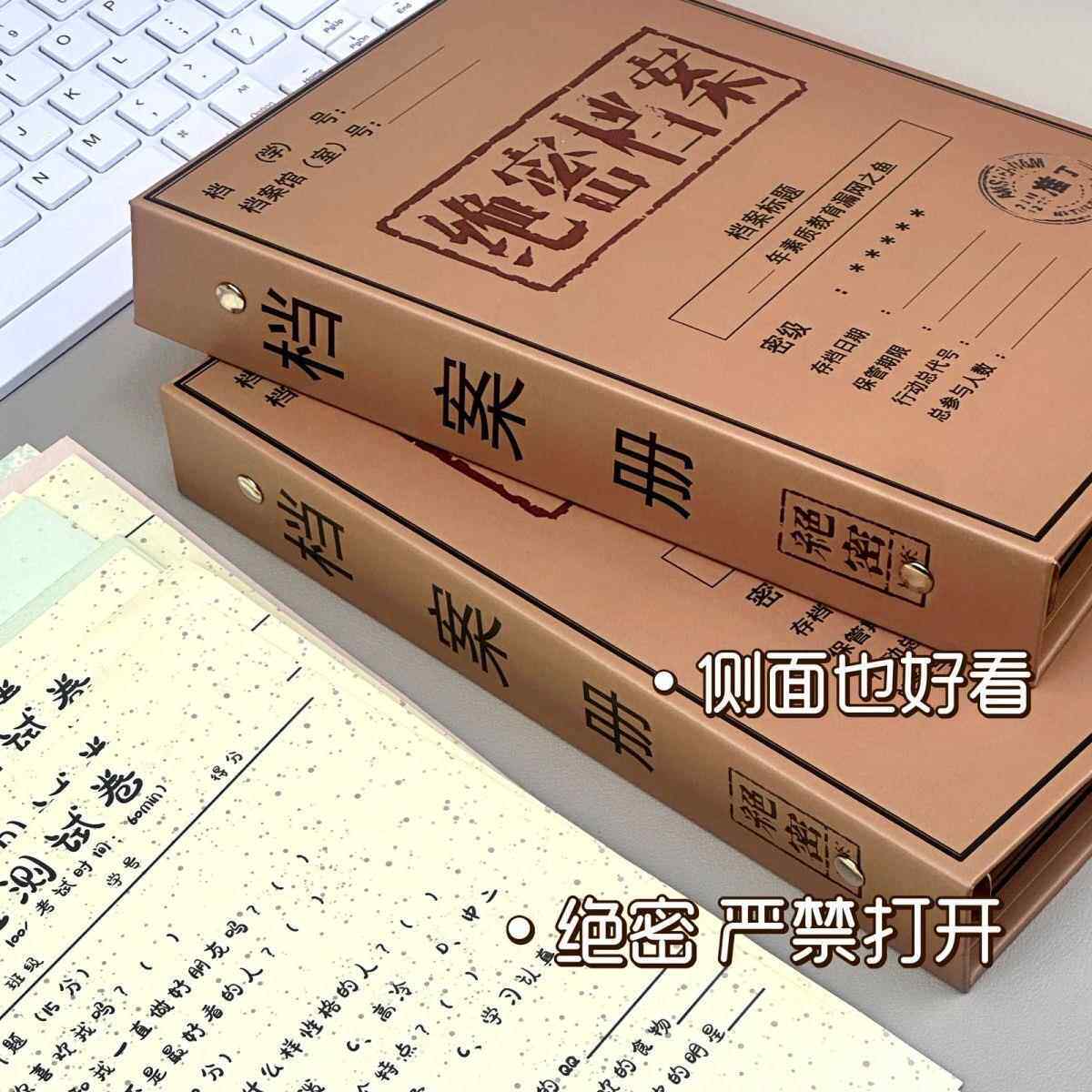 趣味绝密档案毕业纪念册搞怪抽象毕业纪念册个性高颜值活页通讯留言册