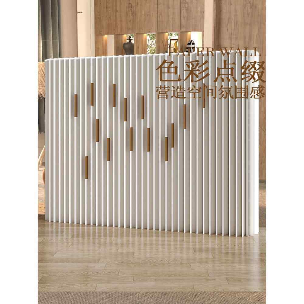 纸屏风隔断墙遮挡办公室展会美容院分隔一房变两房挡板墙简易自装