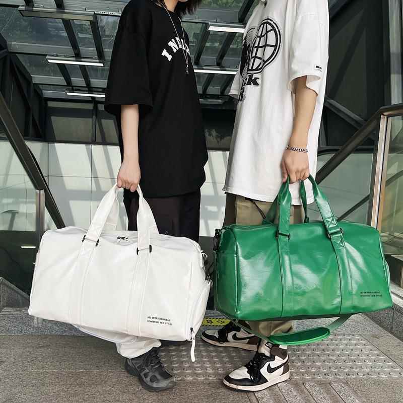 短途男出差旅游行李袋子PU皮时尚收纳待产旅行包大容量女运动健身