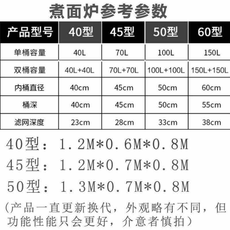 煜泽煮面炉电热大型豪华型双头商用燃气汤面炉多功能煤气煮面锅汤
