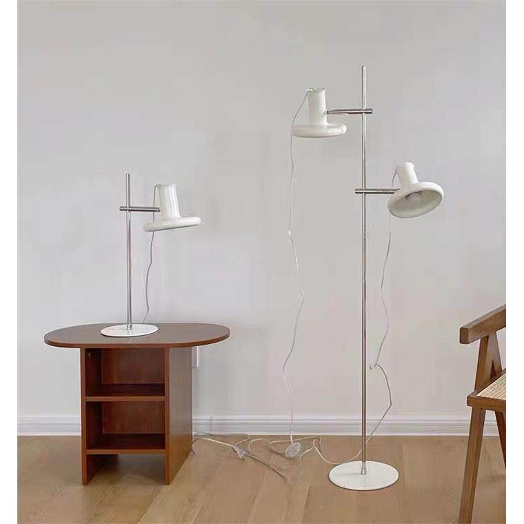 中古包豪斯落地灯北欧极简钢琴旁样板间客厅沙发阅读卧室双头落地