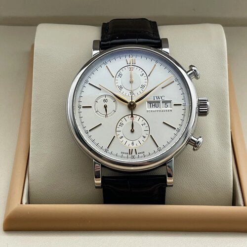 金针IWC万国柏涛菲诺系列钢皮98新自动机械42mm计时男表IW391031