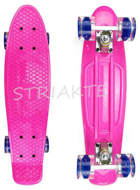 培训儿童板单夜光板街头入门小鱼寸公园板22成人刷滑板闪光翘板街