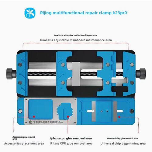 Mijing K23Pro多功能维修夹具双轴耐高温手机主板夹具Ic芯片定位