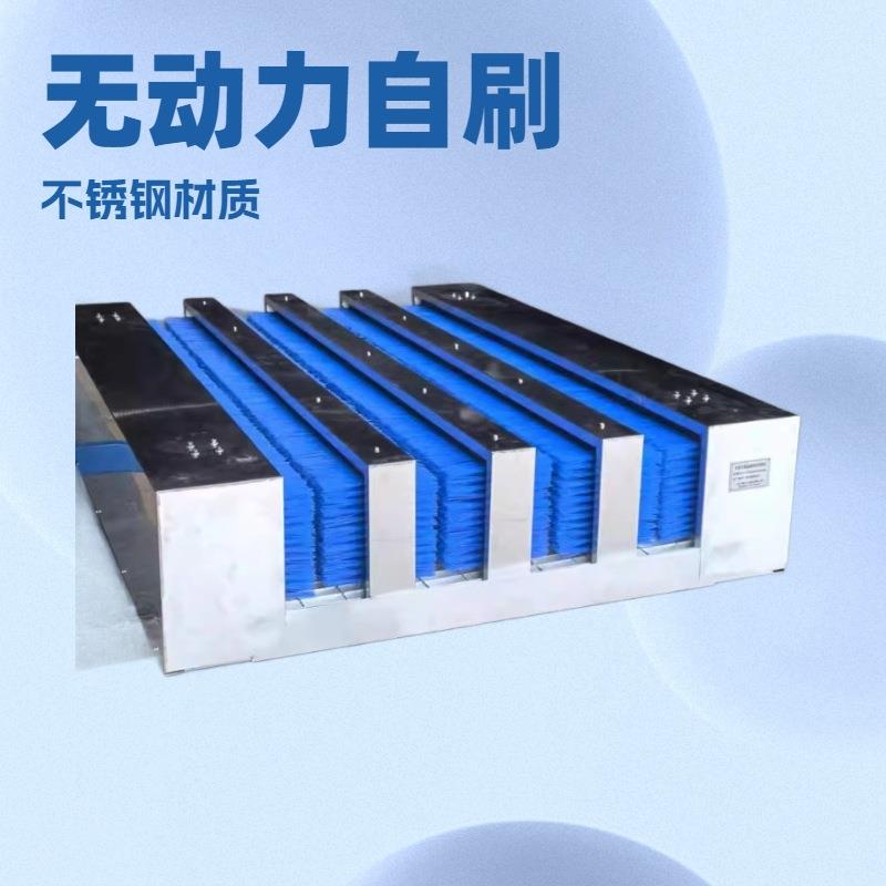 矿用无动力洗靴机双通道全自动刷靴机安装方便不锈钢防爆鞋底清洗