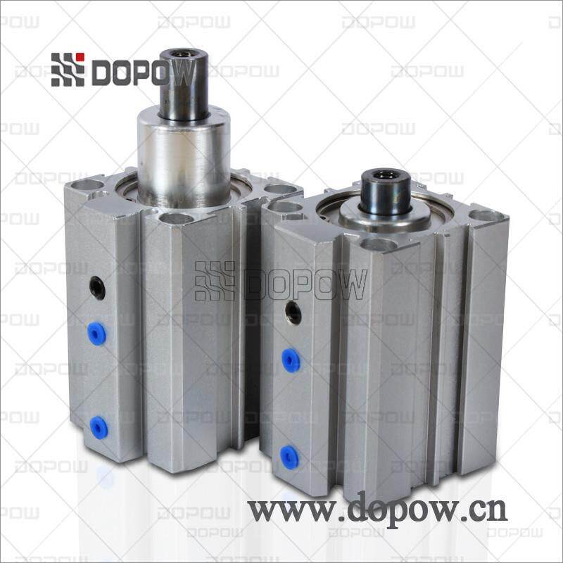DOPOW 零度回转夹紧平面旋转90度转角下压气缸原厂直销质量保障