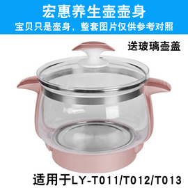 台湾汉方宏惠养生壶配件壶身配件 T013养生壶壶体3升玻璃养生壶
