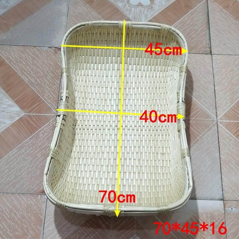 柳编笸箩食品收纳筐馒头筐现捞卤菜筐长方形筐炒货筐簸箕大号