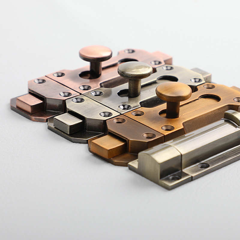 ll明装插销青古铜仿古插销金色插销锁欧式窗户复古门拴门扣插销