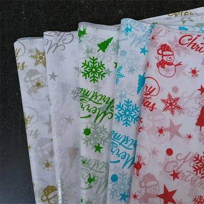 10 Sheets Christmas Gift Wrapping Paper Flower Bouquet Packi