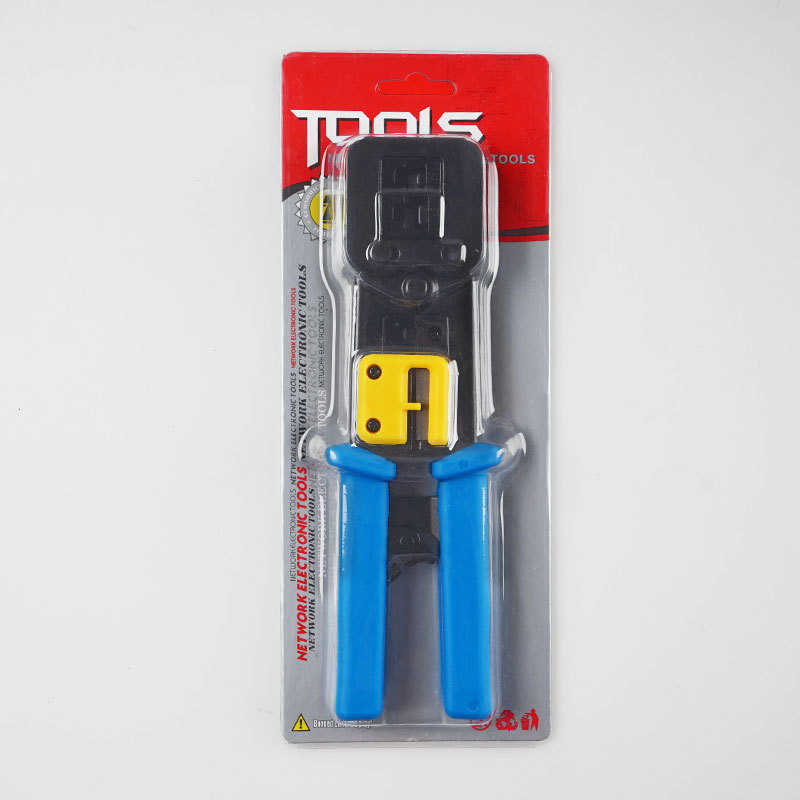 多功能rj45EZ通孔水晶头8P6P棘轮式网络工具挤压接压线网线钳子