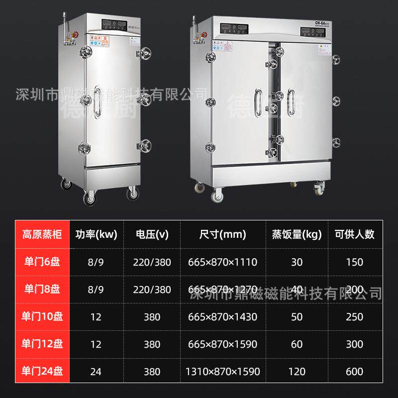 高原商用蒸饭柜全自动高压电蒸箱高原4500米蒸饭车电热蒸柜蒸饭机