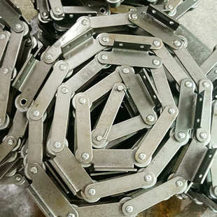 p100输送链外距链条传动链条板弯单侧双孔批发锰钢长厂家工业节片