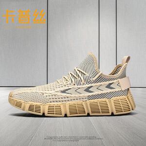 卡普丝飞织网面鞋男鞋夏季透气薄款潮流轻便防滑网眼运动休闲网鞋